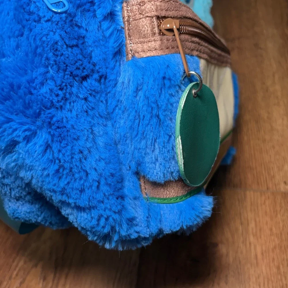 Disney Star Wars Young Jedi Adventures Nubs Plush Backpack Blue Fuzzy Bag